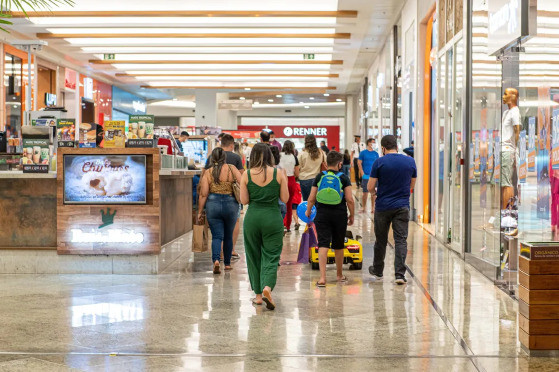 Comércio, Cuiabá, shopping — Foto: Evelyn Leite