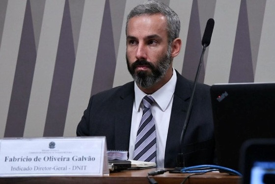 O presidente do Dnit, Fabrício de Oliveira Galvão