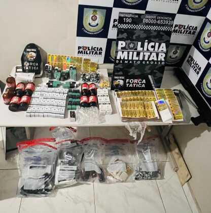 Na ação, um homem foi preso em flagrante pela Polícia Militar