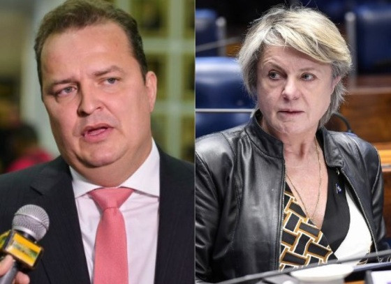 Presidente da ALMT Max Russi e Senadora Margareth Buzetti