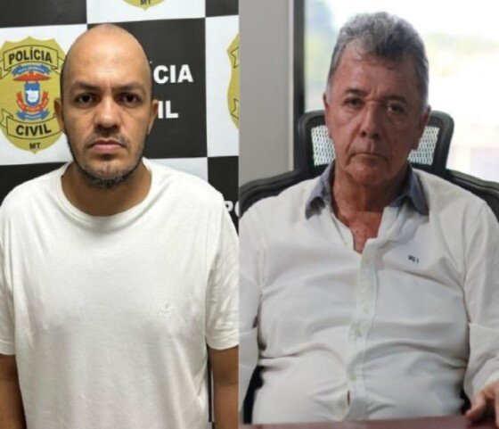 O caseiro Alex Roberto de Queiroz Silva (à esquerda) e o advogado Renato Gomes Nery (à direita)