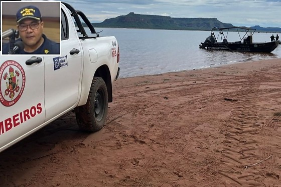 O capitão de fragata da Marinha Carlos Corrêa (no detalhe)